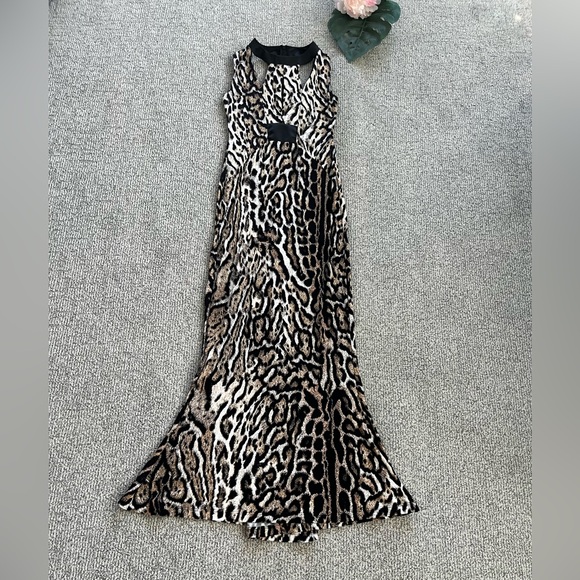Just Cavalli Leopard Long Formal Dress Size L - Picture 5 of 14